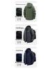 Men's Winter Softshell Jacket with Detachable Hood, Fleece-Lined, Windproof, and Warm - Plus Size Available
