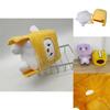 Adorable Lankybox Boxy Foxy Rocky Plush Soft Stuffed Toy Kids Game Figure Doll