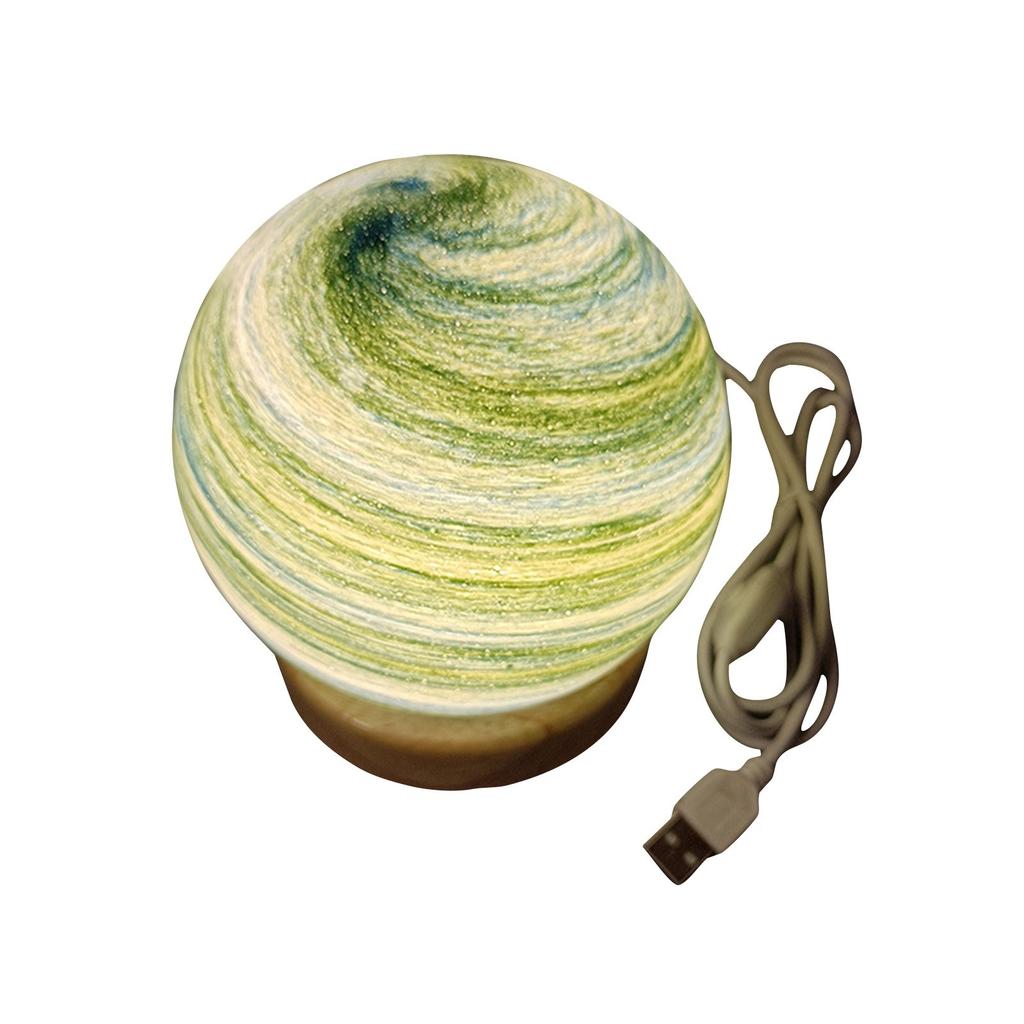 Glass Moon Lamp, Night Lamp With Wooden Stand Lamp Decoration Star Lamp USB Power Supply Sky Lamp Home Decor Birthday Gift For Friends Lover