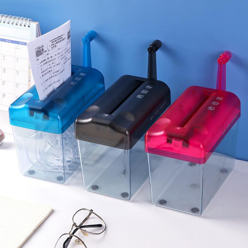 Manual Shredder, Office Mini Manual Small Paper Shredding Tool, Hand-crank Shredder, A4 Paper Shredder