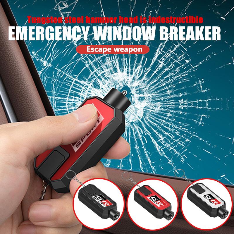 For Toyota Car Mini Safety Hammer Auto Seat Belt Cutter Life-Saving Emergency Window Breaker GR Sport Camry Prius Auris Crown