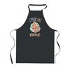 Kitchen Apron - PLANETEE - I Can't Blonde - Black - Thick Cotton 90x60 Cm - Breton Print