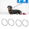 10pcs Multifunctional Welded Round Rings Solid Seamless Multi-Purpose O Rings  For Dog Collars