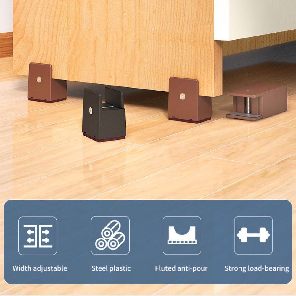 Splint-type Furniture Riser Moisture-proof Base Furniture Heightening Leg Pad Bed Leg Mat Table