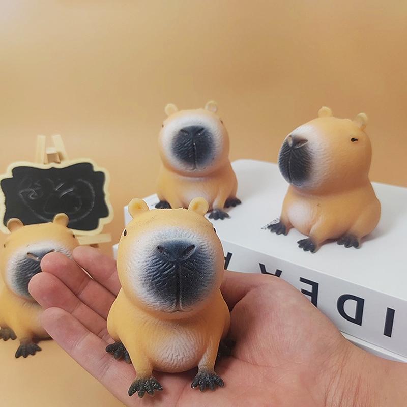 Мультяшная кавайная игрушка-капибара, креативная забавная кукла для снятия стресса, медленный отскок, супер мягкая маленькая игрушка для детей, подарок