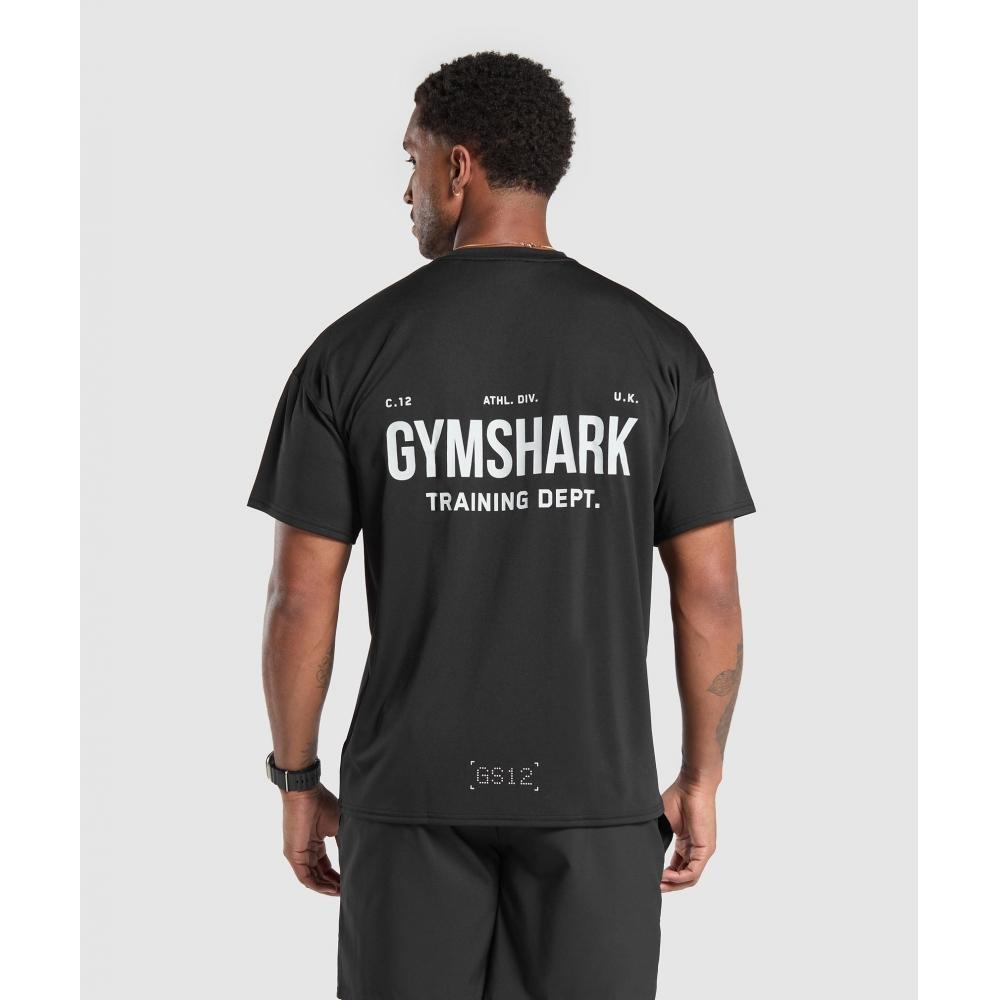 

Футболка GYMSHARK Training Department Performance, черная A6A7D BB2J XS