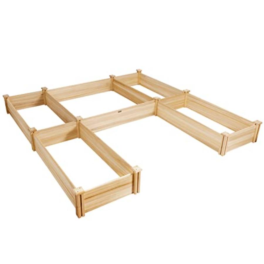 

Garden Bed Wooden Planter Box Stand with Large Planting Space for Vegetables Fruit Herbs Flower Garden Planting Bed for Backyar United States