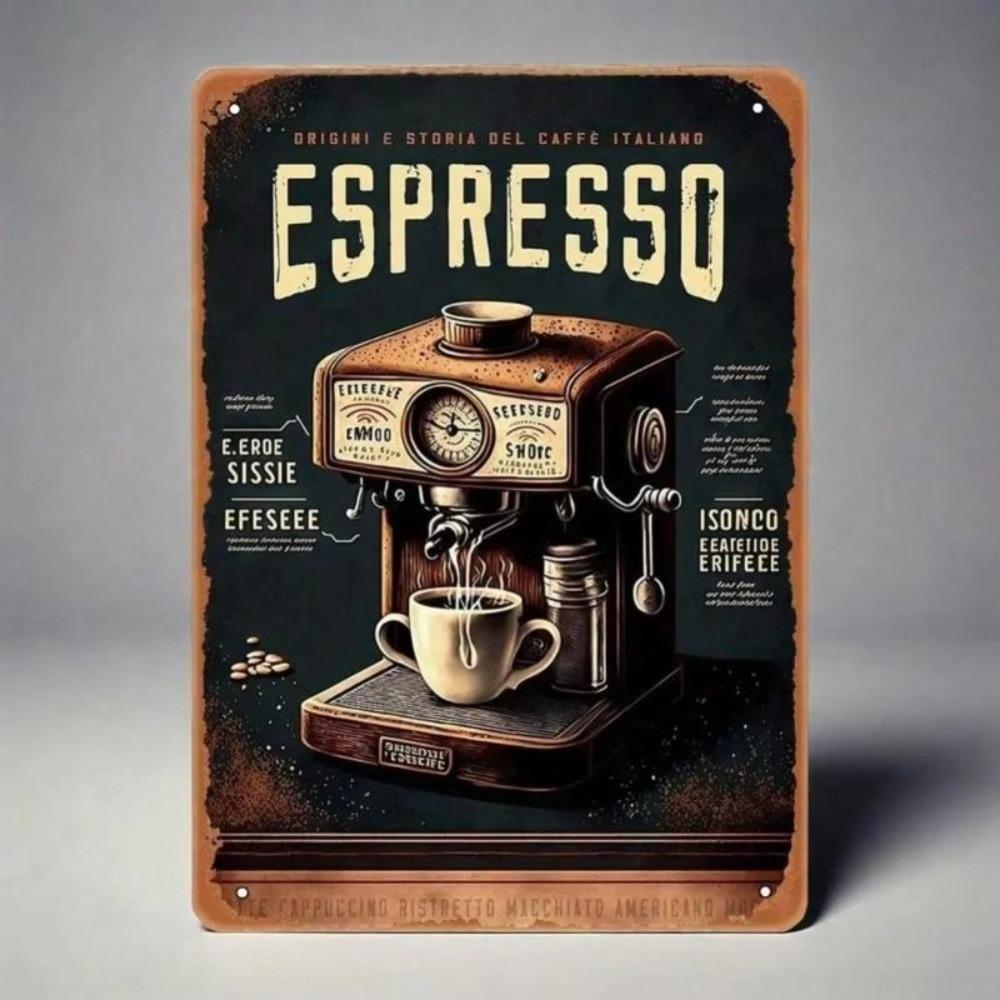 Metal Poster Vintage Coffee Decor Kitchen Wall Art Gift