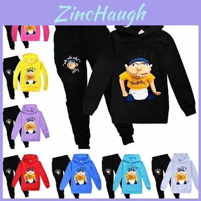 Jeffy Puppet Hoodies Kids Spring Autumn Casual Tracksuits With Bright Digital Printing And Exquisite Stitching