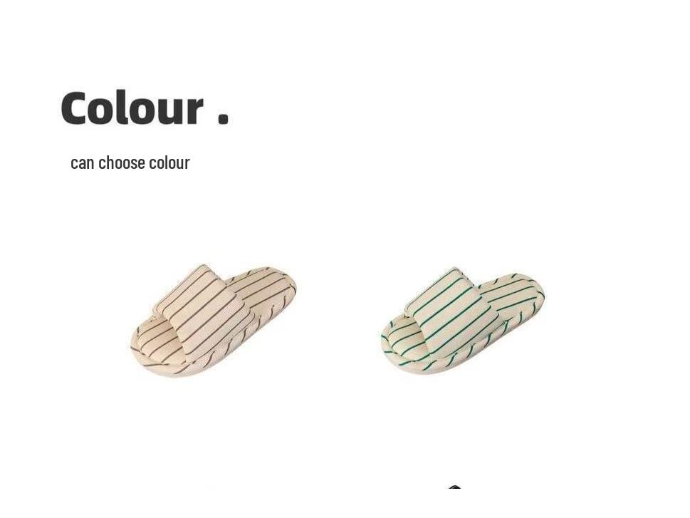 Four Seasons Linen Floor Mop Slippers - Women's Spring/Autumn & Men's Summer, Non-slip Cotton Linen for Indoor Use