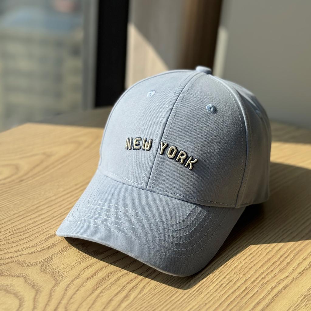 Korean-style Letter Embroidery Hard cap2026Trendy and Versatile Internet Celebrity Baseball Cap for Women, Sun Protection Hat for Men