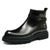 Men's Chelsea Boots 2025: Genuine Leather, Height-Enhancing, Thick Sole Martin Boots for Autumn/Winter