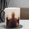 Heat Sensitive Halloween Decoration Color Changing Tea Cup Milk Bottle Coffee Mug Drinkware
