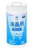 ELECOM Wet Wipes for LCD Screens, Bottle, 80 Wipes, WC-DP80B