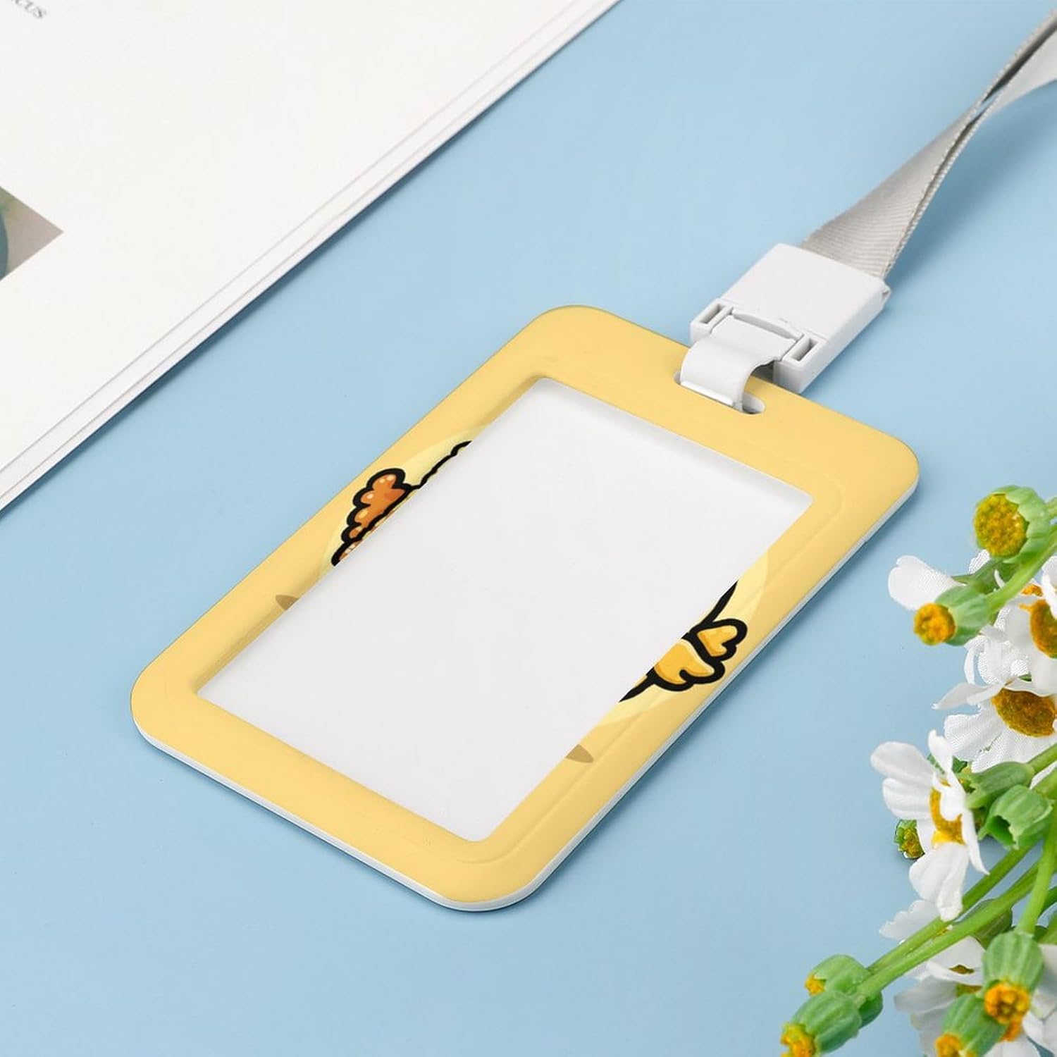 Вафельные и Куриные Шнурки для Бейджей для ID-Бейджей Держатель для ID-Бейджа Шнурок для Учителя с Держателем для ID-Бейджа Держатель для Бейджа для Женщин Держатель для ID-Бейджа с