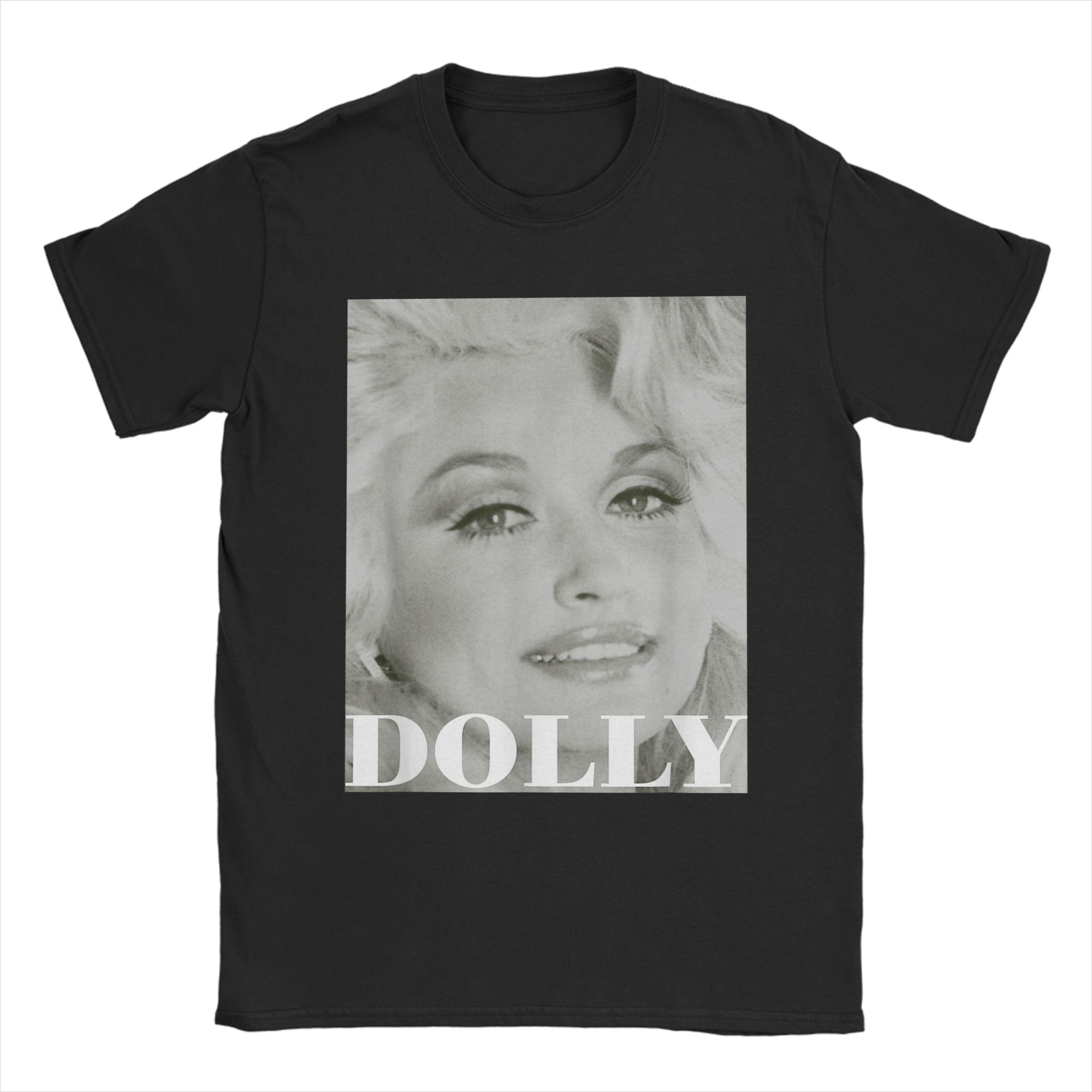 Dolly Parton Portrait Vintage Black T-shirt XXL
