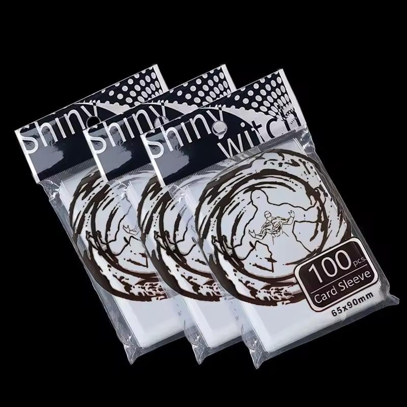100PCS 61x88mm 65x90mm Card Protector Unsealed Style Transparent Card Sleeve Game Idol Album Card Gathering Storage Material ZYF