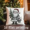 Home Decor Christmas-Themed Pillow Covers Design Suitable For Sofa Bedroom Car Pillow Cover Cushion Rectangular Back Cushion