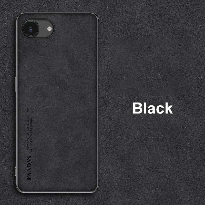 Für iPhone 16E Hülle Luxus PU Leder Handyhülle Für iPhone 16 E iPhone16E Rückseite Stoßfestes Silikon Matt Vollschutz