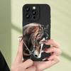 Creative Animal Pony Pattern Phone Case Suitable for iPhone 17 16 15 14 13 12 11Pro/Max/Plus Anti Drop and Shockproof Back Cover