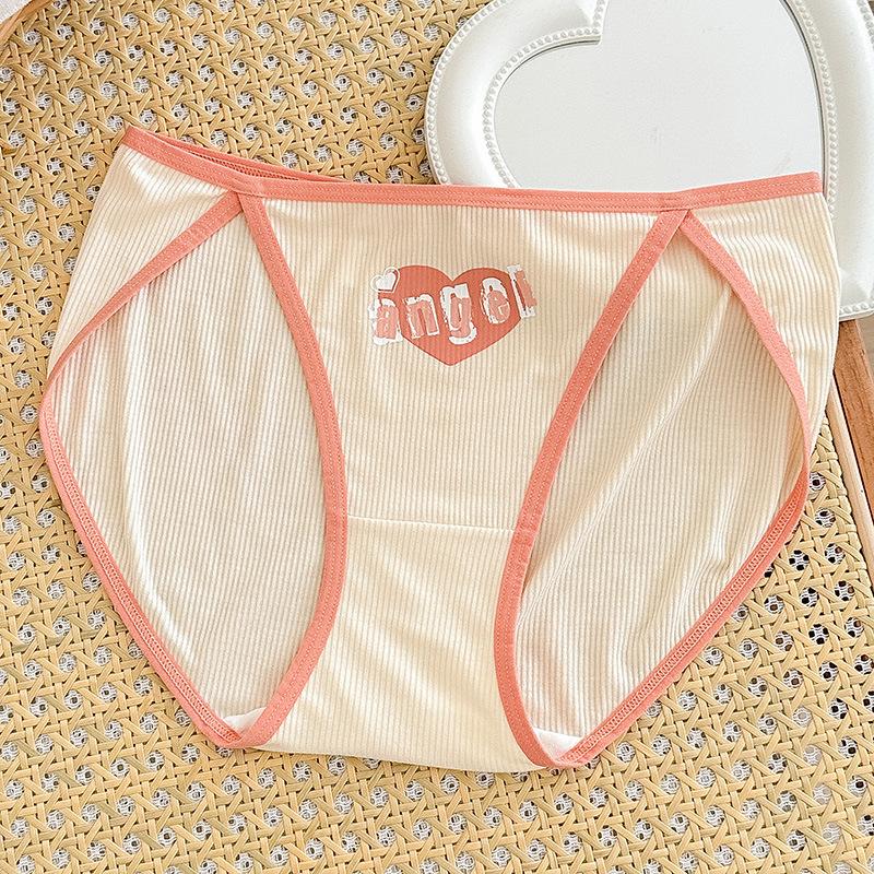 

Женское антибактериальное нижнее белье для девочек, сексуальные дышащие трусы с высоким разрезом в промежности, милые трусы Pure Desire L шампанского