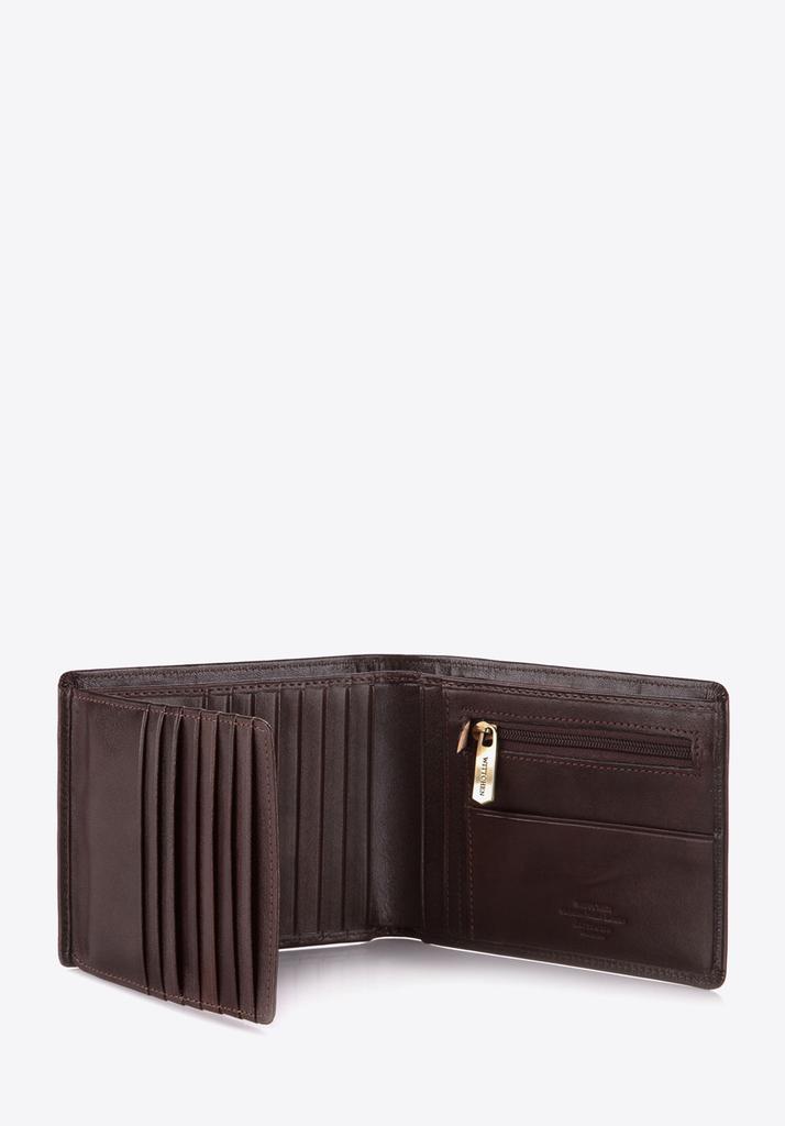 Wittchen Men's Leather Wallet Without Clasp Brown Brown Natural Leather
