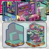 Cartoon Landscape Sticker Network Style House 3D 3D House Unlaza DIY Scene Manual Sticker