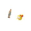 Blessed Mary And Cartoon Snake Resin Figurine Decorative Artwork for Office Desk Table Centerpiece