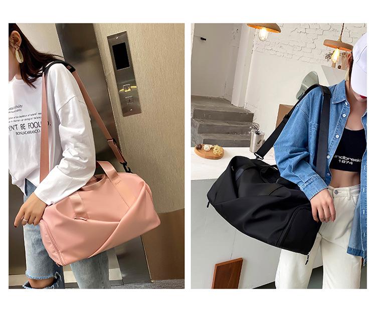 Women's Large Capacity Travel Tote: Carry-on, Luggage Storage, Sports, Fitness, Casual Travel Bag