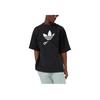 adidas Originals Logo Print Crew Neck Casual T-Shirt Men Tops Black HG1438
