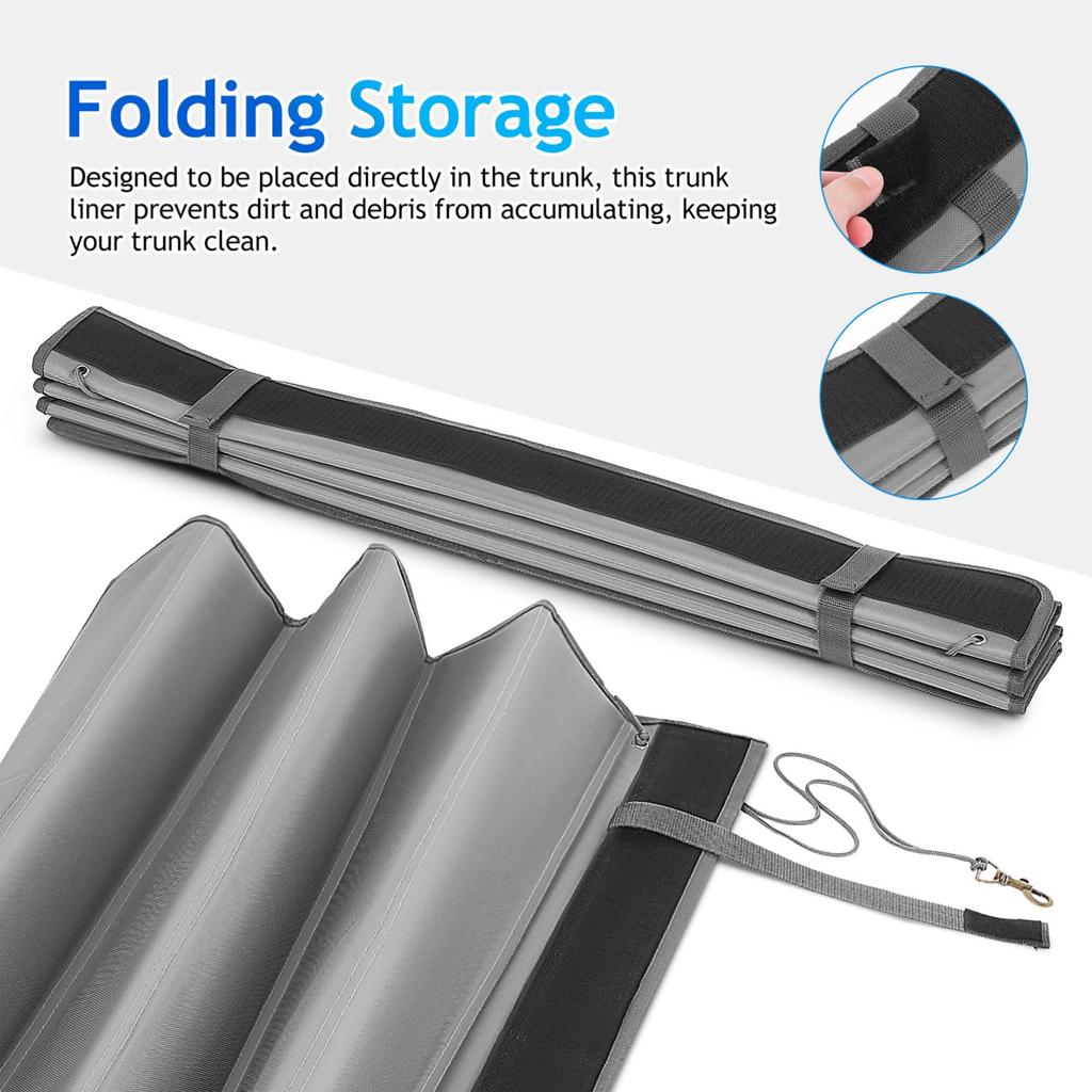 POPETPOP Bumper Rear Bumper Trunk for Yaris and Prius Guard, Protector, Mat, Foldable, Scratch-Resistant, Universal, Stain-Resistant, Outdoor/Camping,