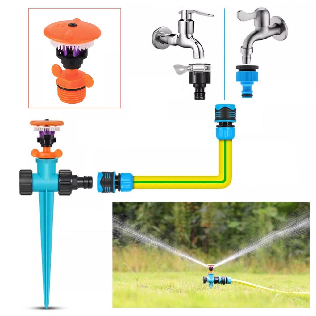 360 Degree Rotating Jet Sprinkler Nozzle 1/2" Male Thread Garden Lawn Farmland Irrigation and Watering Sprinkler Head 1/5/10Pcs