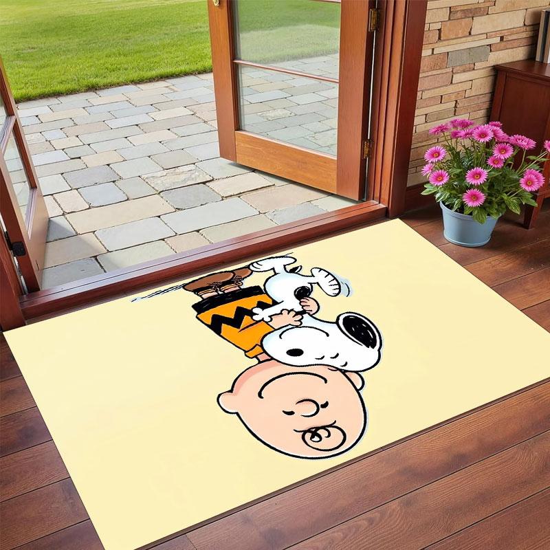 Crystal Velvet Rug Soft Non Slip Indoor Floor Mat Home DecorSnoopy Peanuts