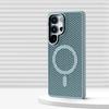 Coque Magnétique Bumper Refroidissante en Maille Nid d'Abeille pour Samsung Galaxy S2 Ultra S24 S23 Plus Support d'Objectif en Alliage Couvercle de Chargement Sans Fil
