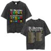 Ed Sheeran European Tour 2025 Vintage Washed T Shirts Mens Women Clothing Cotton Casual Short Sleeve Tshirt Fashion Tee Shirts