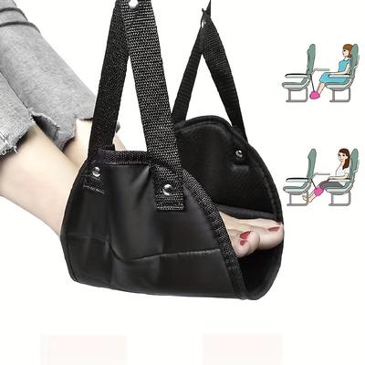 Poggiapiedi per Aereo con Cinturino Regolabile, Amaca Portatile per Gambe, Accessori da Viaggio Perfetti
