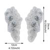Rhinestones Lace Flower Applique Flower Design Clothing Applique Dress Patches  Evening Dress