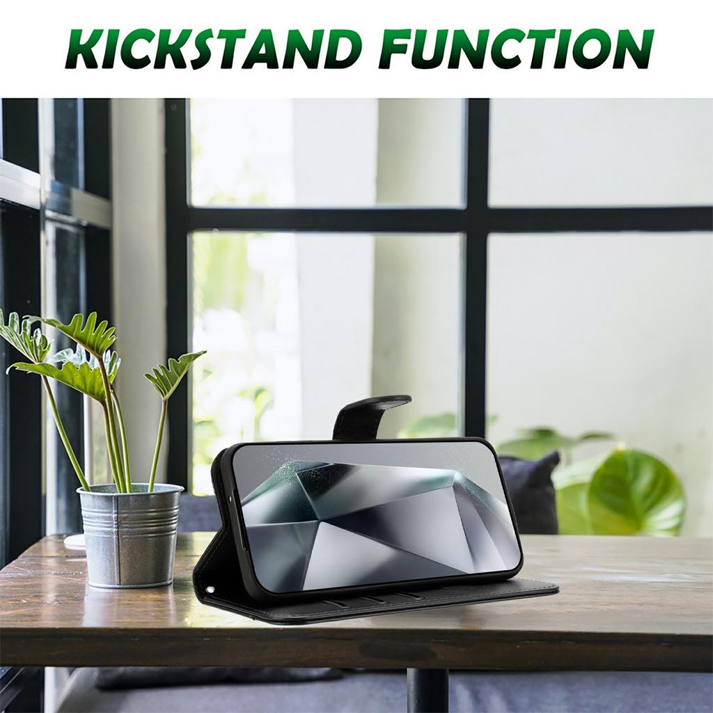 Stand Case for Honor 400 Pro 5G (Global)G PU Leather Wallet Phone Cover S Shape Stitching Design with Strap