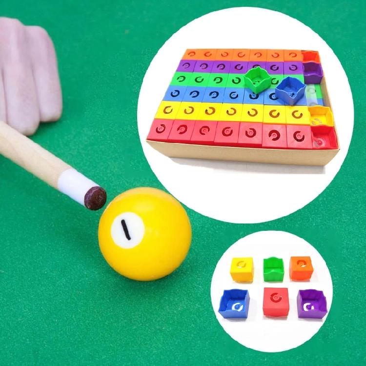 144Pcs Billiard Chalk Storage Box Replacement Pocket Cue Chalk Holder Plastic Square Pool Chalk Case Easy to Use