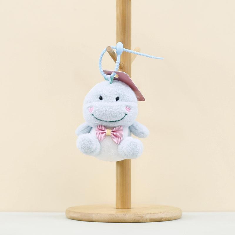 Adorable Plush Dinosaur Keychain Soft Cartoon Toy Bag Charm Stuffed Animal