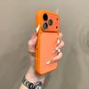 Large Window Candy Pure Color Case for For Iphone 16 17 Pro Max 1 14 13 With Lens Film Liquid Silicone Shockproof PC Cover