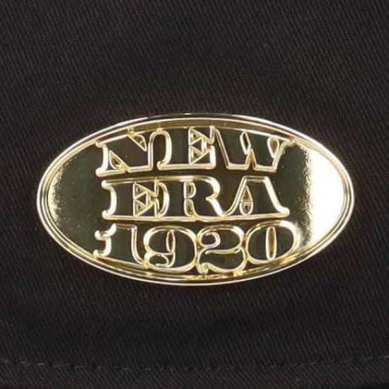 New Era Bucket Metal BUCKET01 METAL PLATE BLK GLD 251 14388516 NER36C5132 Hat, Cotton, Plate, Black/Metal Gold, M/L,