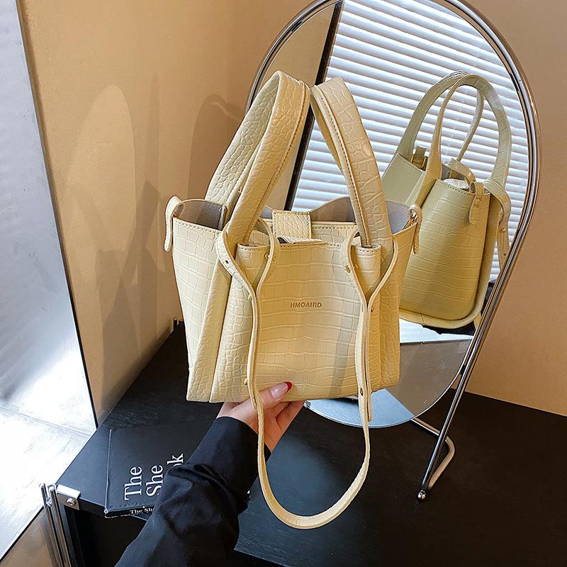 Krokodilmuster Nische einfache Handtasche Tasche Damen Sommer neu hochwertig Messenger Eimer Tasche