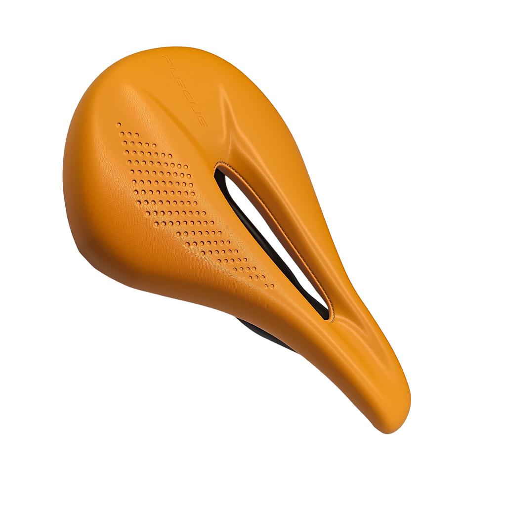 PLSELIS 140g Carbonfaser Fahrradsattel, PU-Leder, Schwammkern, Ultraleicht & Langlebig