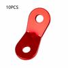 10PCS Outdoor Camping Camping Tent Wind Rope Buckle Two Eyes Aluminum Alloy Parachute Fixed Sliding Adjustable Buckle Awning
