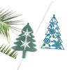 Shiny Glossy Christmas Tree Snowflake Ornaments Silicone Epoxy Resin Mold DIY Keychain Pendant for Valentine Gift