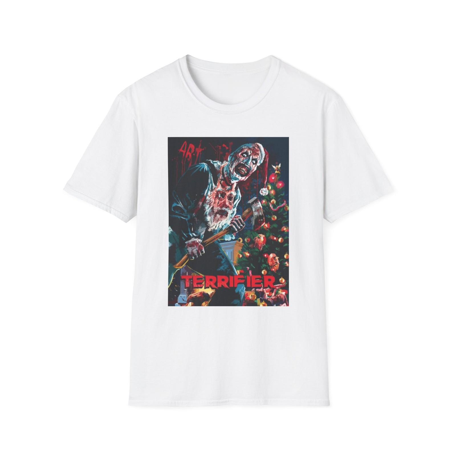 Terrifier Graphic T Short Horror Christmas Movie Funny Gift Unisex Softstyle L