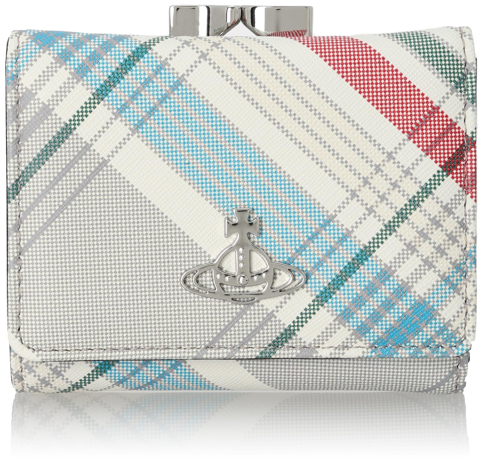 

Clasp wallet 51010018U SAFFIANO PRINT MADRAS CHECK Ladies [Vivienne Westwood] [item]