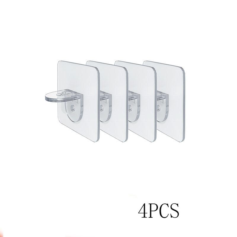 4/10pcs Non-Perforated Divider Bracket Closet Layering Brackets Load Bearing Brackets Shelf Partition Fixing Accessories