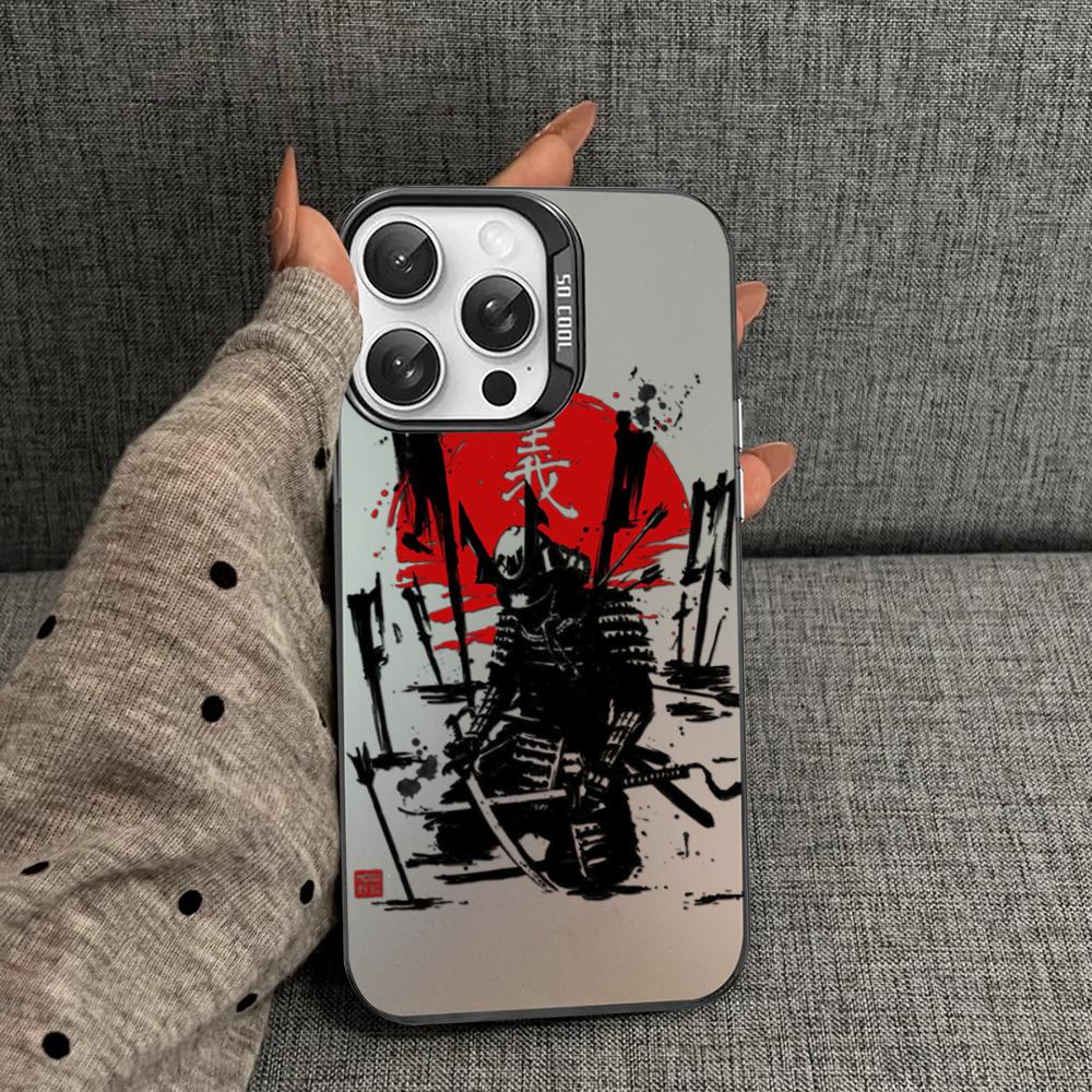 Japan The samurai Ninja Phone Case For iPhone 16 15 14 13 12 11 Pro Max X XR XSMAX 8 7 Plus Matte Shockproof Back Cover
